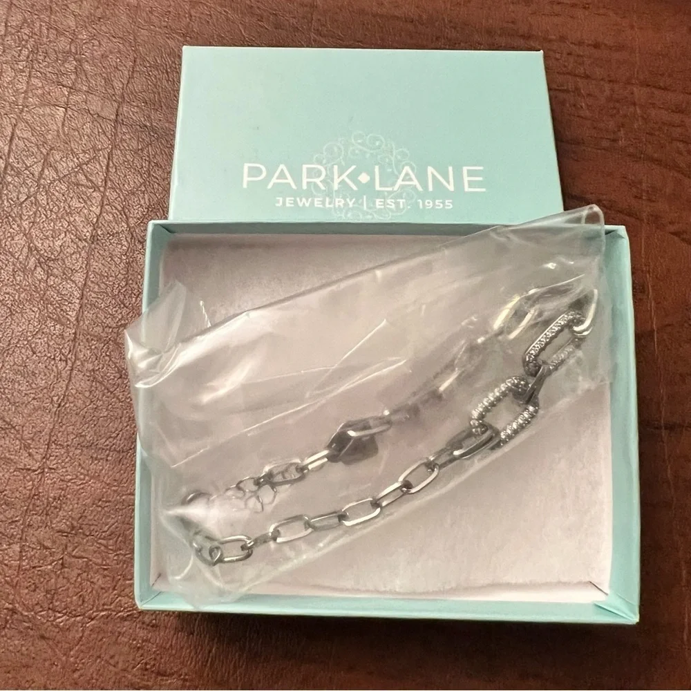 Park Lane Iceluxe Silver Chain Bracelet | December Sparkle Box Exclusive